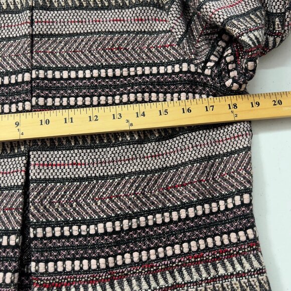 ASOS Women’s Open Front Duster Textured Jacket Multicolored Geometric Pattern 6 - Picture 10 of 12